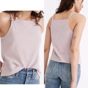 Madewell NWT Seersucker Apron Tank Top In Classic Lilac Size S